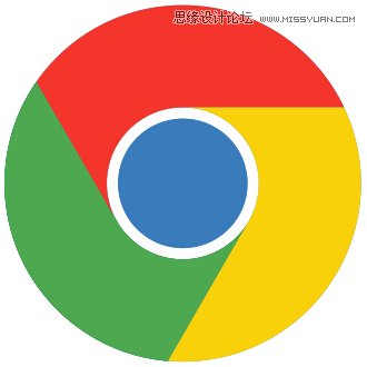 CorelDRAW绘制谷歌浏览器LOGO