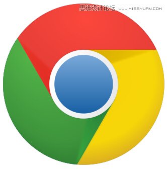CorelDRAW绘制谷歌浏览器LOGO