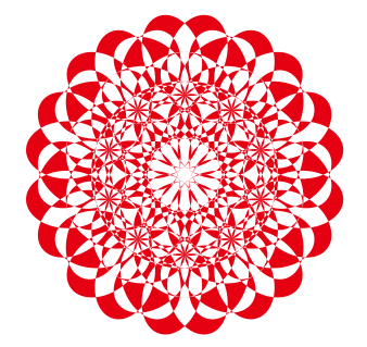 CorelDRAW制作剪纸风格的创意花纹