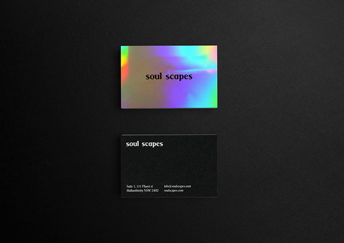 25款绚丽的全息效果的名片设计欣赏