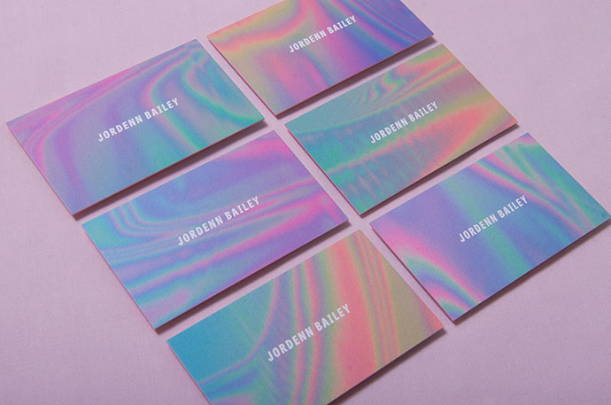 25款绚丽的全息效果的名片设计欣赏