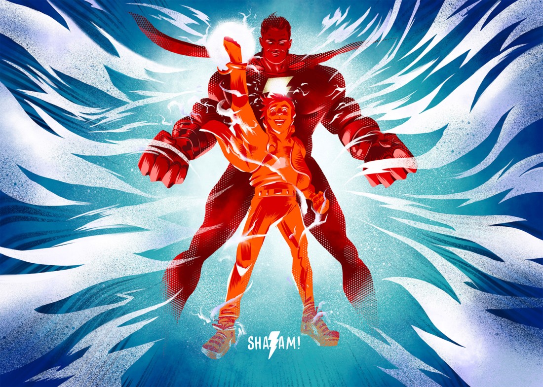 创意富有夸张主题的动漫明星插画设计