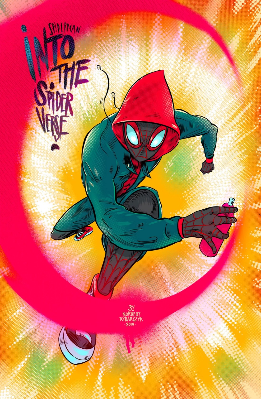 创意富有夸张主题的动漫明星插画设计