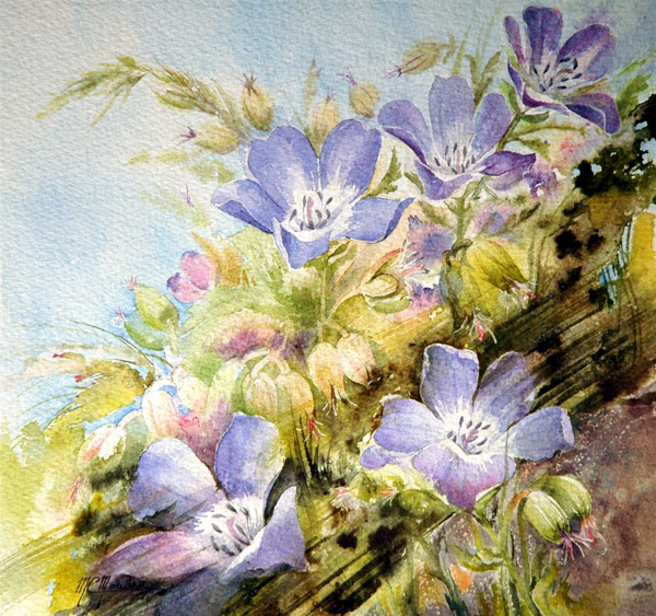 Marie Claire Moudru花卉绘画设计欣赏