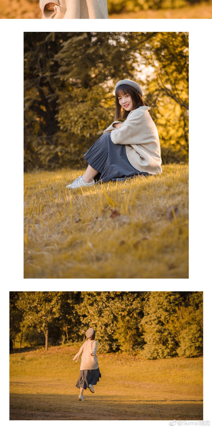 LR调出外景人像秋季金黄色效果