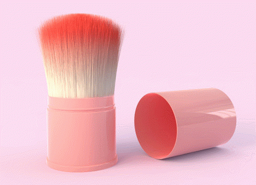 C4D制作毛发系统做逼真的化妆刷建模设计教程