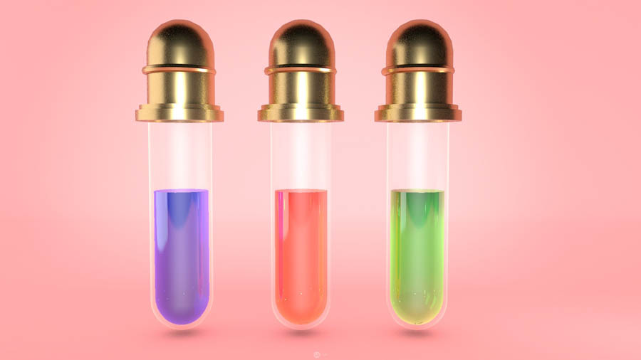 C4D制作立体特效的药瓶建模设计教程