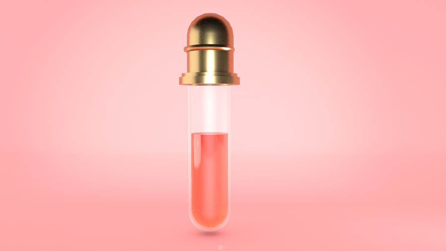 C4D制作立体特效的药瓶