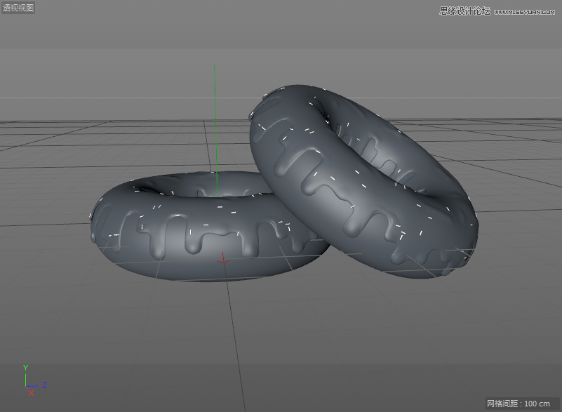 C4D详解甜甜圈美食的建模及渲染