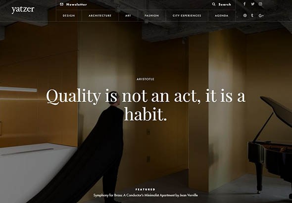 精选20款经典的国外杂志风格网页设计作品欣赏