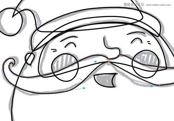 CorelDRAW绘制卡通风格的圣诞节插画