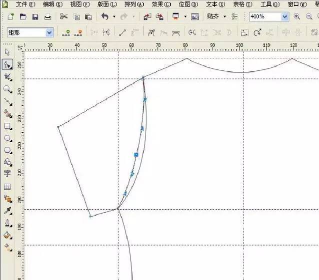 Coreldraw详细解析女士T恤的款式图画法