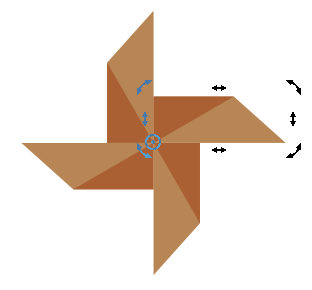 CorelDRAW绘制时尚简洁的纸风车效果图
