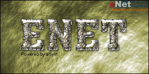 使用Photoshop制作打造超炫立体纹理字效果