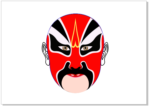 CorelDRAW X7绘制中国风京剧脸谱