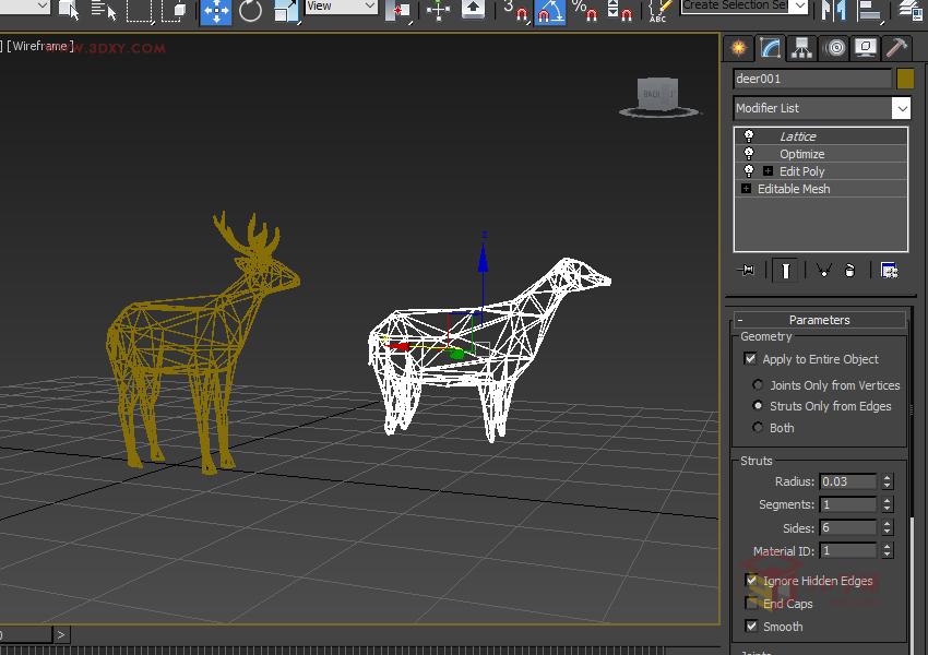 3ds Max快速打造网格特效的麋鹿效果