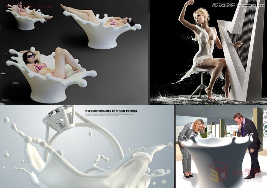 3DMAX如何制作趣味液体飞溅效果