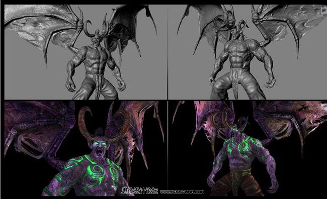 Maya制作华丽复杂的伊利丹教程