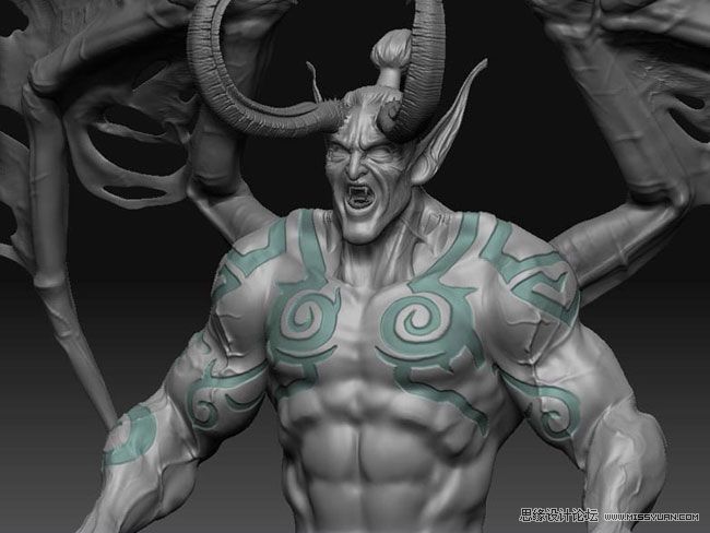 Maya制作华丽复杂的伊利丹教程