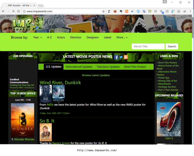 7个网站帮助您提高电影海报的设计灵感