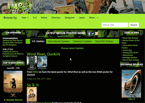 7个网站帮助您提高电影海报的设计灵感