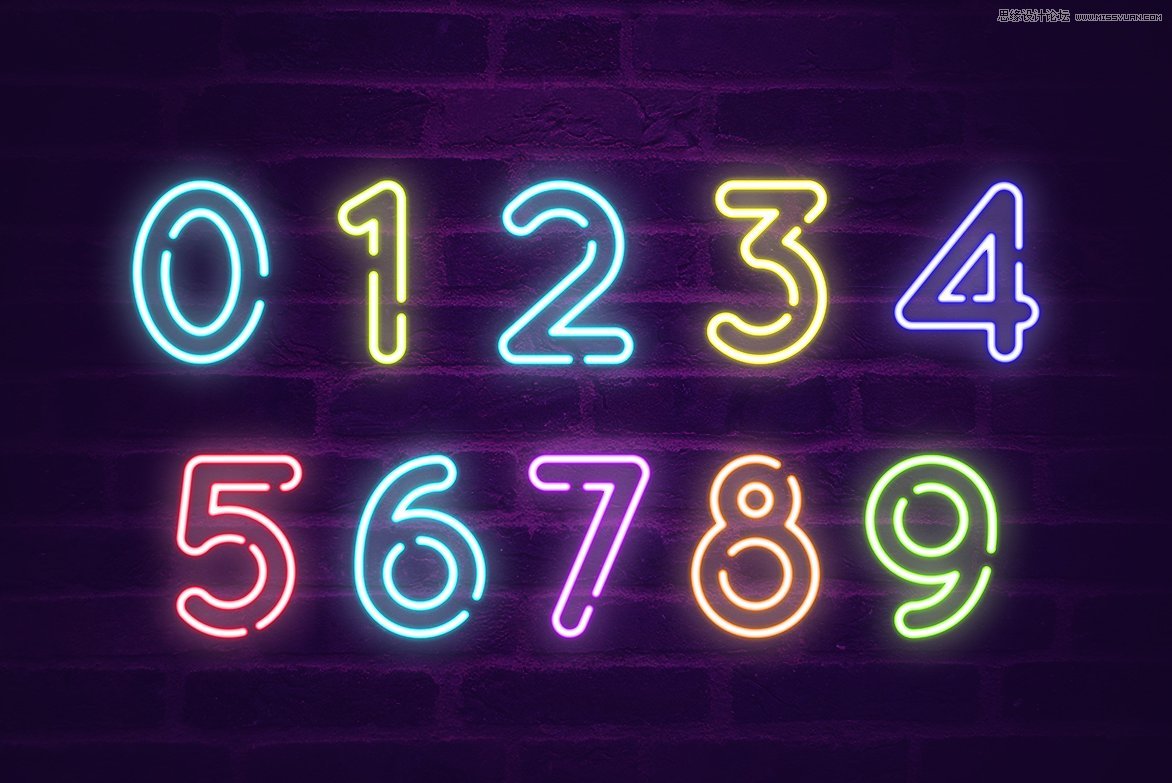 好看又免费的霓虹灯字体免费下载