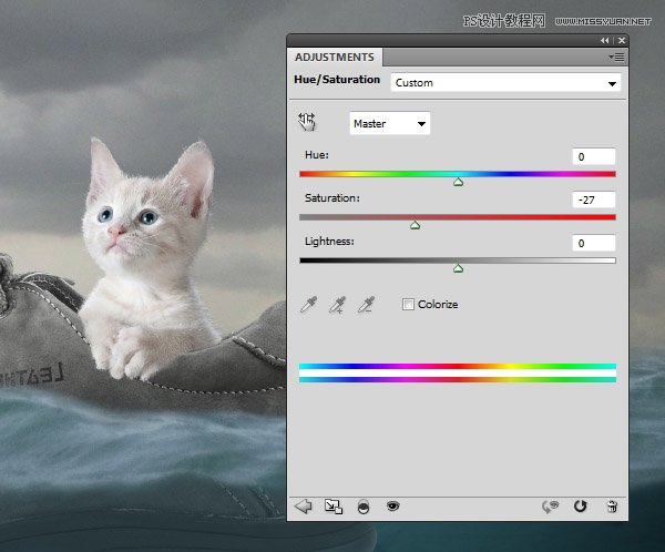 创意合成：用PS合成水中漂流的可爱猫咪