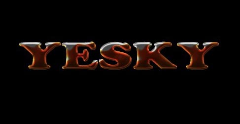 Photoshop制作琥珀字效果文字设计教程