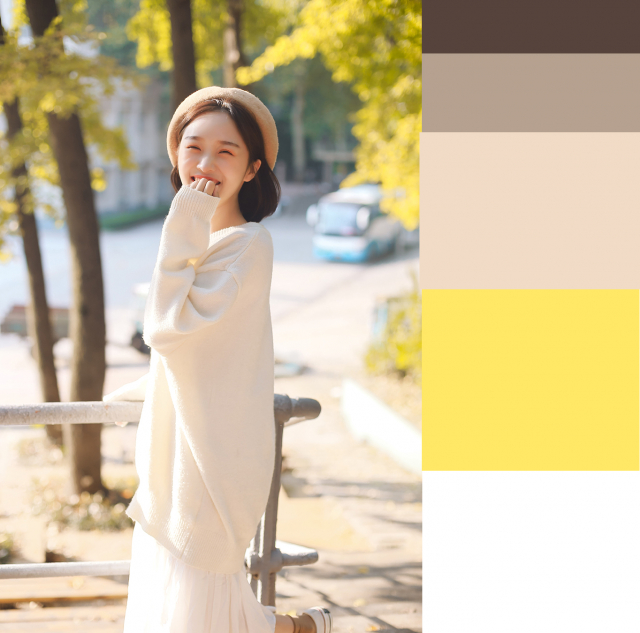 摄影师如何排除秋季暖黄色人像效果