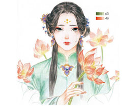 详细解析古风女子图文手绘插画教程